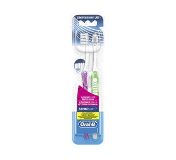 Image of product Oral-B - Sensi-Soft Toothbrushes, 2 units, Ultra Soft