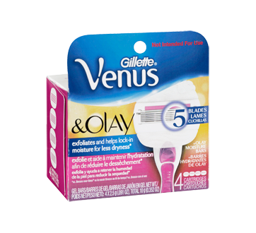 Image 2 of product Gillette - Venus ComfortGlide Plus Olay Women's Razor Blade Refills, 4 units, Sugarberry