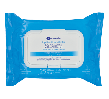 Micellar Water Make-Up Remover Wipes, 25 units