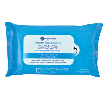 Micellar Water Make-Up Remover Wipes, 10 units