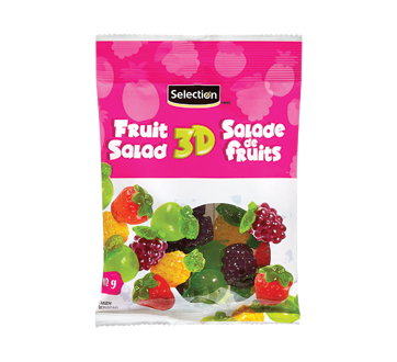 Image of product Selection - 3D Fruit Salad Candy, 112 g