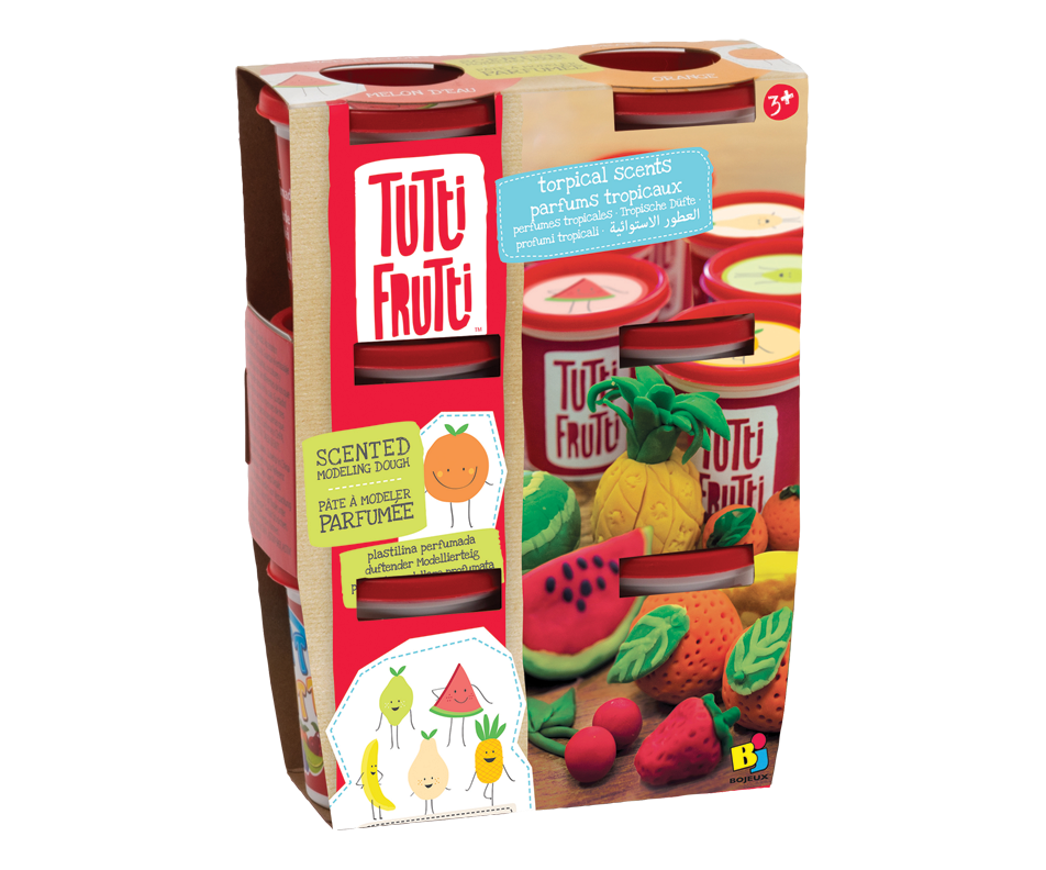 Scented Modeling Dough, 6 units Tutti Frutti Arts and crafts Jean