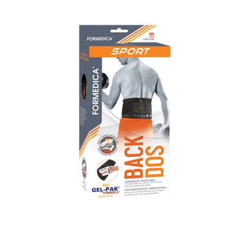Therapeutic Sports Belt, 1 unit, Large/X-Large, 94 - 125 cm, Black
