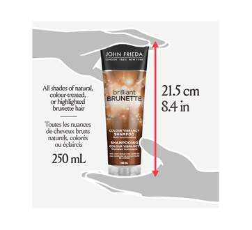 Image 7 of product John Frieda - Brilliant Brunette Multi-Tone Revealing Moisturizing Shampoo, 250 ml