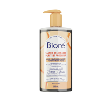 Image 1 of product Bioré - Charcoal Acne Clearing Cleanser, 200 ml