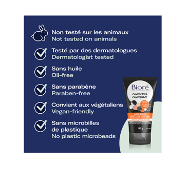 Image 6 of product Bioré - Charcoal Acne Scrub, 130 g