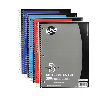 3-Subject Notebook Ruled, 1 unit
