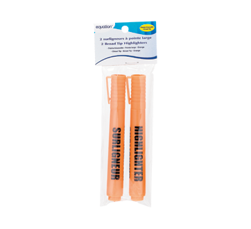 Broad Tip Highlighters, 2 units, Orange