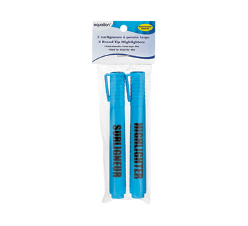 Broad Tip Highlighters, 2 units, Blue
