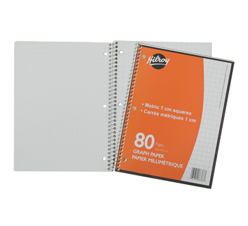 Image of product Hilroy - Metric Graph Paper Coil Notebook 80 Pages, 1 unit