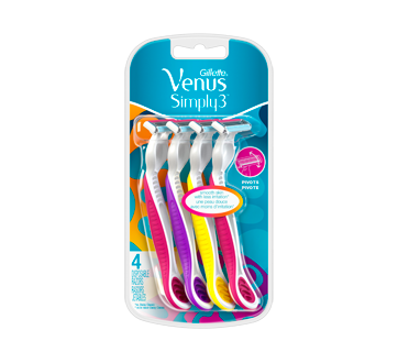 Simply Venus Pink, 4 Disposable Women's Razors