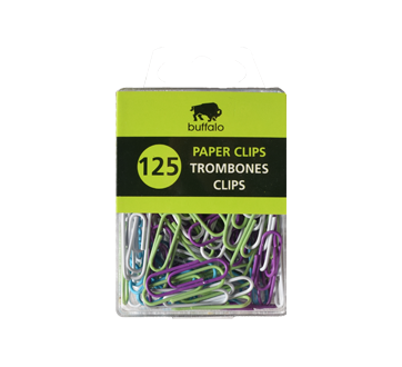 Image of product Buffalo - Paper clips, 125 units