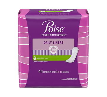 Image of product Poise - Poise Ultra Thin Long Liners, 44 units