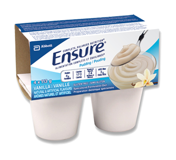 Image 1 of product Ensure - Pudding Specialized Formulated Diet, 4 x 113 g, Vanilla
