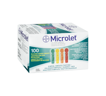 Image 2 of product Microlet - Colored Lancets Silicone-Coated, 100 units
