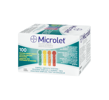 Image 3 of product Microlet - Colored Lancets Silicone-Coated, 100 units