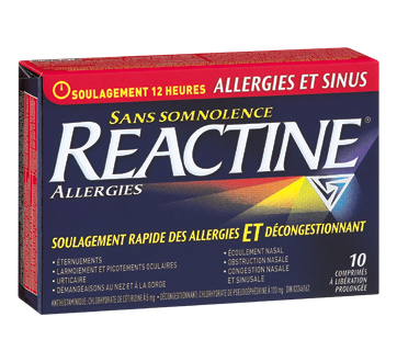 Image of product Reactine - Reactine Complete Sinus + Allergy Extended Release Tablets, 10 units