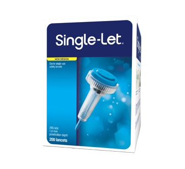 Image 1 of product Single Let - Single Let Sterile Single-Use Safety Lancets, 200 units