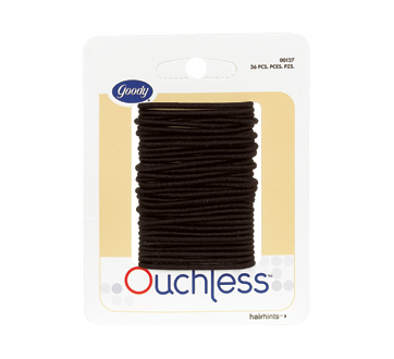 Ouchless Small Thin Elastics 36 Units Black Goody Elastic