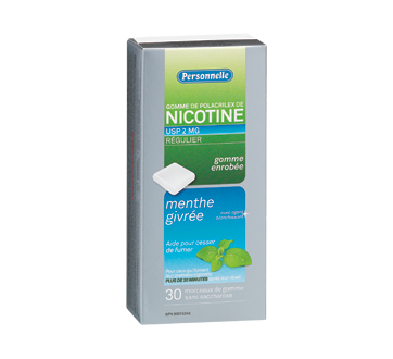 Image of product Personnelle - Nicotine Gum Regular Strength 2 mg, 30 units, Menthol extreme