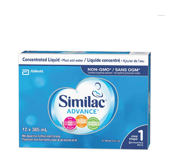 Similac Advance with Omega-3 & Omega-6 Concentrate, 12 x 385 ml