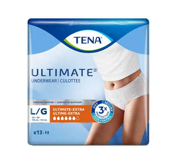 Ultimate Protective Incontinence Underwear Absorbency, 13 units, Large