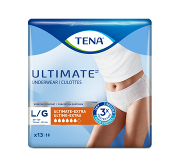 Ultimate Protective Incontinence Underwear Absorbency, Large, 13 units –  Tena : Incontinence