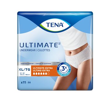 Unisex Incontinence Underwear Ultimate Absorbency, Extra Large, 11 units