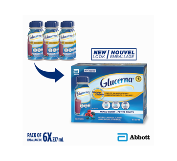 Image 2 of product Glucerna - Meal Replacement for People with Diabetes, 6 x 237 ml, Mixed berry