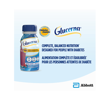 Image 4 of product Glucerna - Meal Replacement for People with Diabetes, 6 x 237 ml, Mixed berry