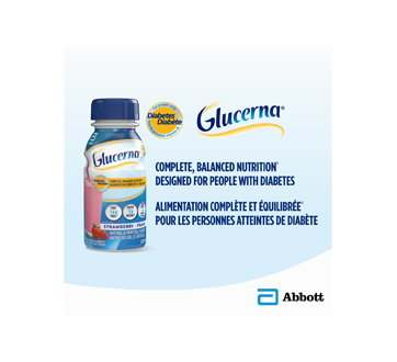 Image 4 of product Glucerna - Meal Replacement for People with Diabetes, 6 x 237 ml, Strawberry