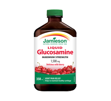 Image 1 of product Jamieson - Liquid Glucosamine 1,500 mg, 350 ml, Wild Cherry