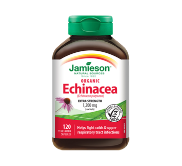 Image 1 of product Jamieson - Organic Echinacea (echinacea purpurea) 1,200 mg, 120 units