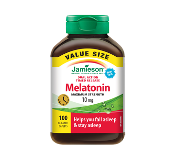 Image 1 of product Jamieson - Melatonin 10 mg Dual Action Timed Release, 100 units