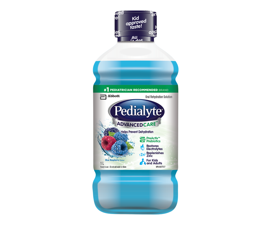 AdvancedCare Liquid Electrolyte Solution, Blue Raspberry, 1 L