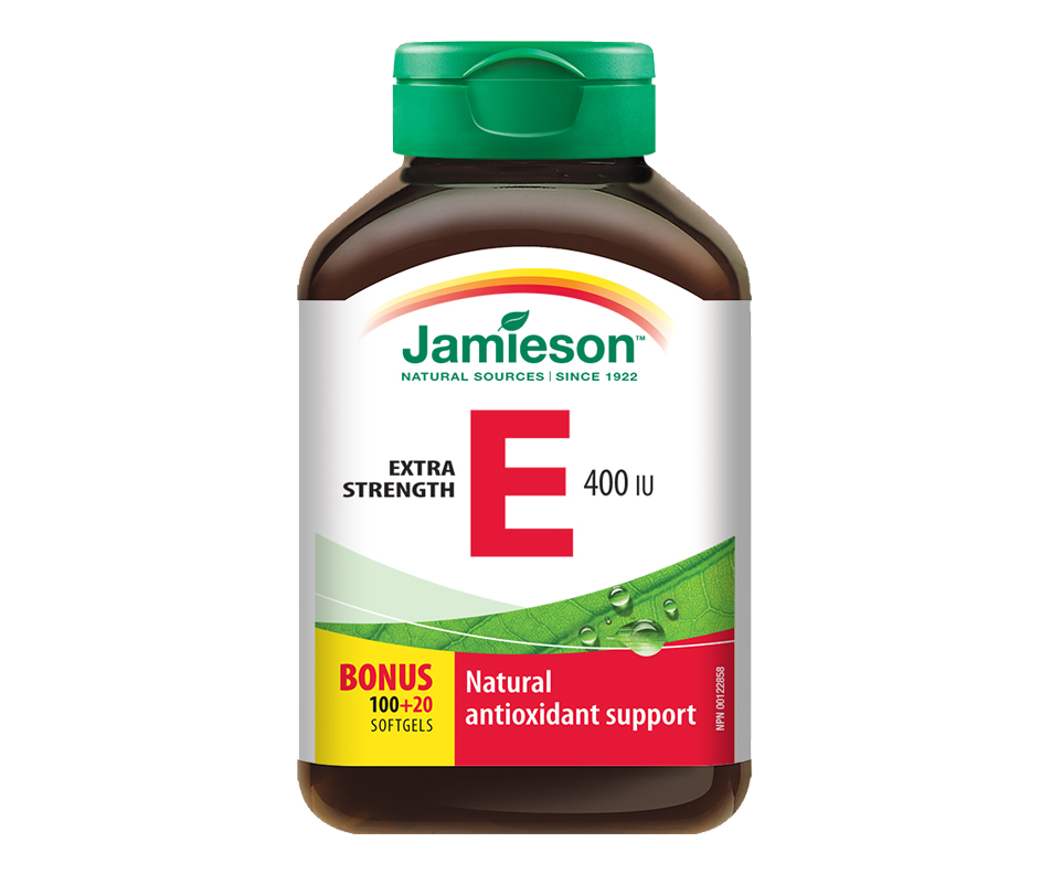 Vitamin E 40 IU, 100 units Jamieson Vitamin E Jean Coutu