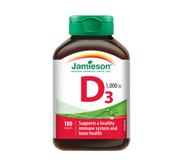Image 1 of product Jamieson - Vitamin D 1,000 IU, 100 units