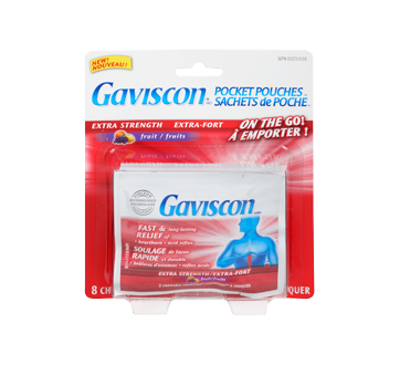 Image 1 of product Gaviscon - Gaviscon Extra Strength Pocket Pouches, 8 units, Fruit