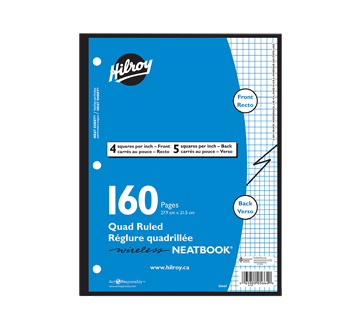 Neatbook Graph Ruling 160 Pages – Hilroy : Notebooks and Papers | Jean ...