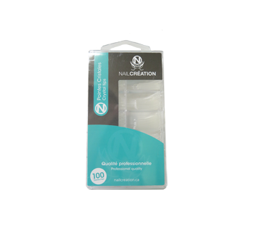 Crystal Nail Tips for Manicure, 100 units