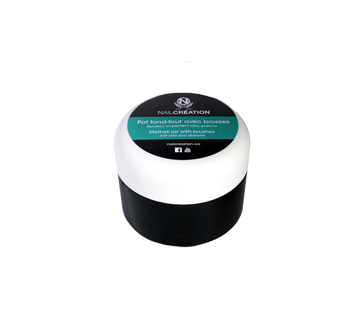 Melt-All Jar with Brushes for Artificial Nails, 1 unit