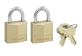 Thumbnail of product Master Lock - 120T Pack of Wide Solid Brass Body Padlocks, 2 units