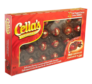Image of product Cella's - Cheries Covered with Milk Chocolate, 311 g