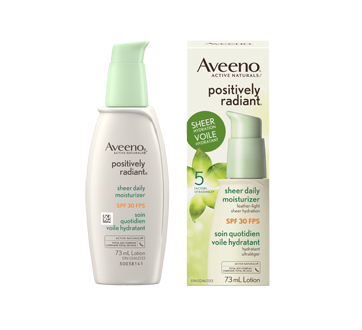 Image of product Aveeno - Active Naturals Positively Radiant Sheer Daily Moisturizer SPF 30, 73 ml