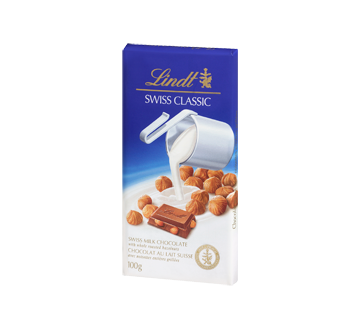 Swiss Classic Milk Chocolate, 100 g, Hazelnut
