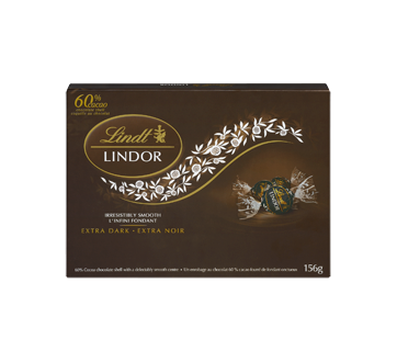 Image 3 of product Lindt - Lindor Irresistibly Smooth Extra Dark 60%, 156 g