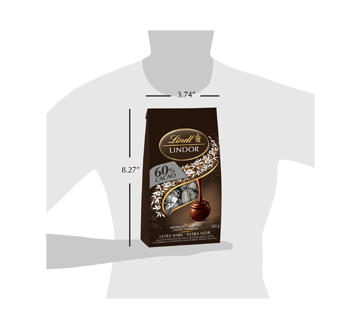 Image 2 of product Lindt - Lindor 60% Cacao Chocolate, 150 g, Chocolate