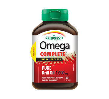 Image 1 of product Jamieson - Omega Complete Super Krill Ultra Strength 1,000 mg, 30 units