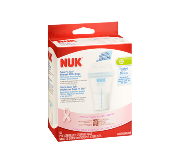 Image 2 of product NUK - Seal 'n Go Breast Milk Bags, 50 x 180 ml