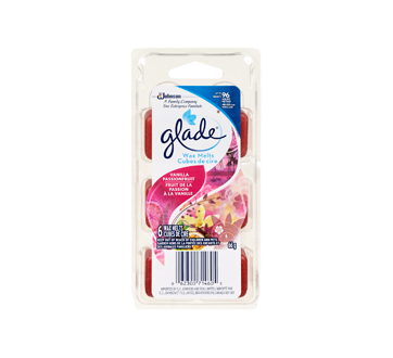 Image of product Glade - Wax Melts Refill, 6 units, Vanille/fruits de la passion